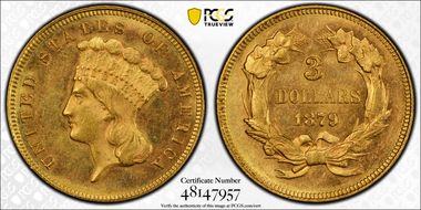 1879 $3 MS62