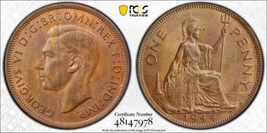 1944 1D S-4114 MS63BN