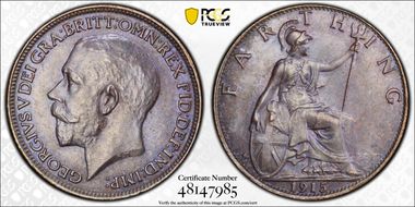 1915 1/4D S-4059 Blackened finish MS65