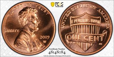 2019-W 1C Shield MS67RD