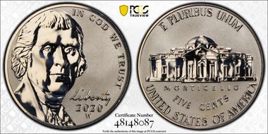 2020-W 5C Reverse Proof PR68
