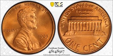 1983 1C MS68RD