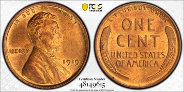 1919 1C MS65RB