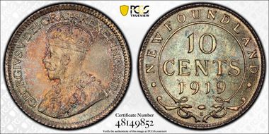 1919-C 10C MS66