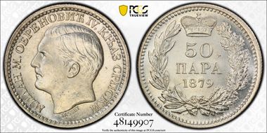 1879 50 Para MS65