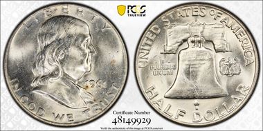 1961-D 50C MS64