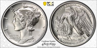 2020-W $25 Palladium SP70