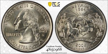 2006-D 25C Nevada MS67