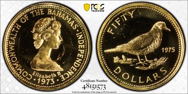 1975 $50 Independence PR64CAM