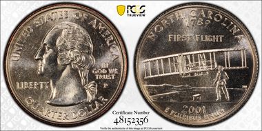 2001-P 25C North Carolina MS67