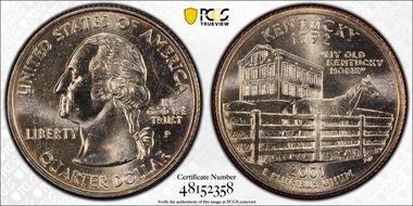 2001-P 25C Kentucky MS65