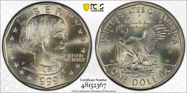 1999-P SBA$1 MS67+