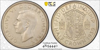 1939 1/2 Cr S-4080 XF45