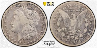 1880-CC $1 8/7 Reverse of 1878 F12
