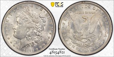 1891-O $1 MS60