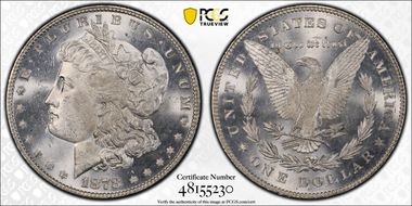 1878 7TF $1 R78, VAM 84, Line Under 8 MS63