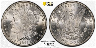 1891-S $1 MS64