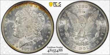 1878 7/8TF $1 Strong MS62