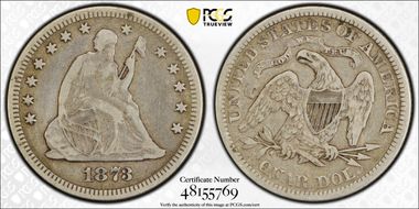 1873 25C Closed 3 VF20