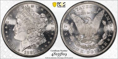1881-S $1 MS63