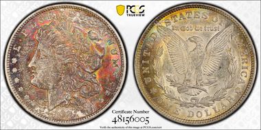 1921 $1 Morgan AU58+