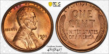 1931-D 1C MS66+ RD