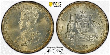 1924(m,sy) Florin MS62