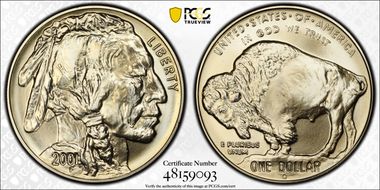 2001-D $1 Buffalo MS69