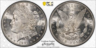 1891-S $1 MS62