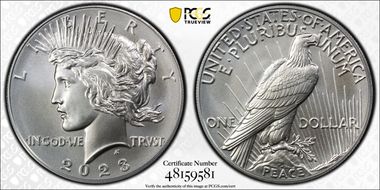 2023 $1 Peace Dollar First Strike MS69