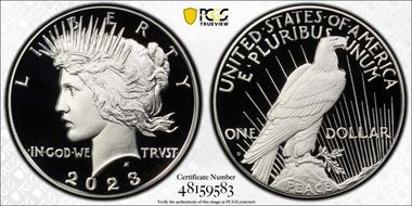 2023-S $1 Peace Dollar First Strike PR70DCAM
