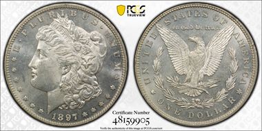1897 $1 MS64PL