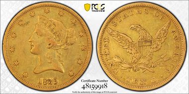 1839 $10 Type of 1840 VF25