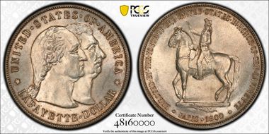 1900 $1 Lafayette MS63