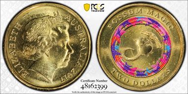 2017 $2 Possum Magic Colorized Hush's Tail is Visible MS66