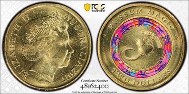 2017 $2 Possum Magic Colorized Invisible Hush MS66