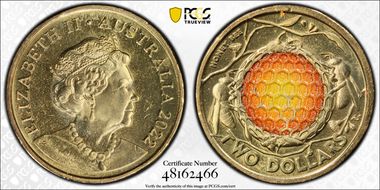 2022 $2 Honey Bee Colorized MS65