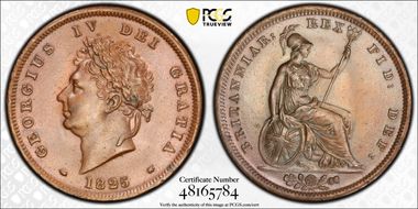 1825 1D S-3823 MS64BN