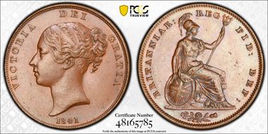 1841 1D S-3948 No Colon MS63BN