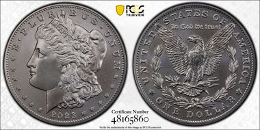 2023 $1 Morgan Dollar MS70