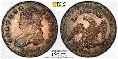 1820 25C Large 0 MS63