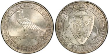 1930-A 5 Mk Rhineland J-346 MS64