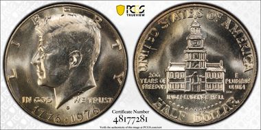 1976-D 50C Clad MS65