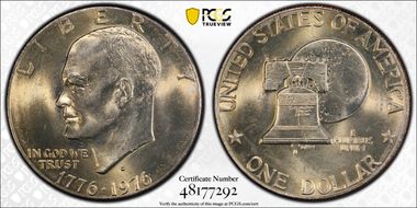 1976-D $1 Type 2 MS65