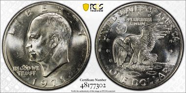 1971-S $1 Silver MS65