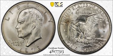1973-S $1 Silver MS66