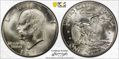 1974-S $1 Silver MS66
