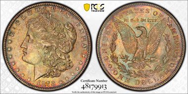 1878 7TF $1 Reverse of 1878 MS63