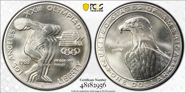 1983-D $1 Olympic MS69