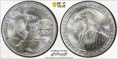 1983-D $1 Olympic MS69